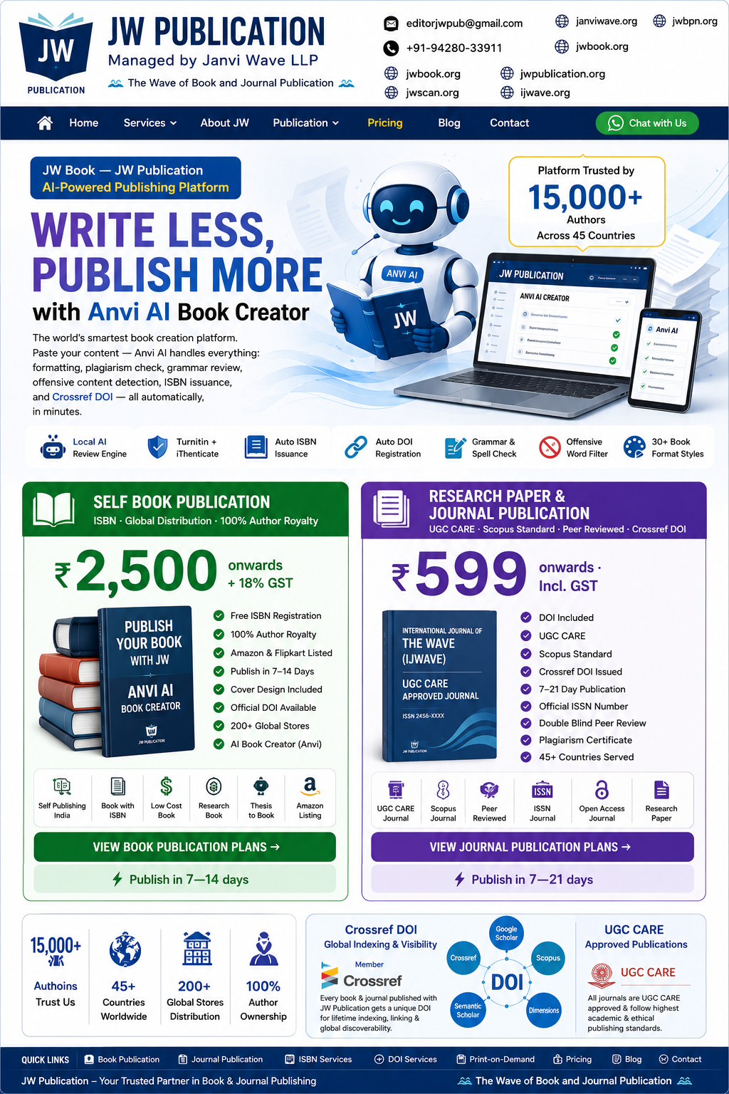 Anvi AI Book Creator Platform — JW Publication